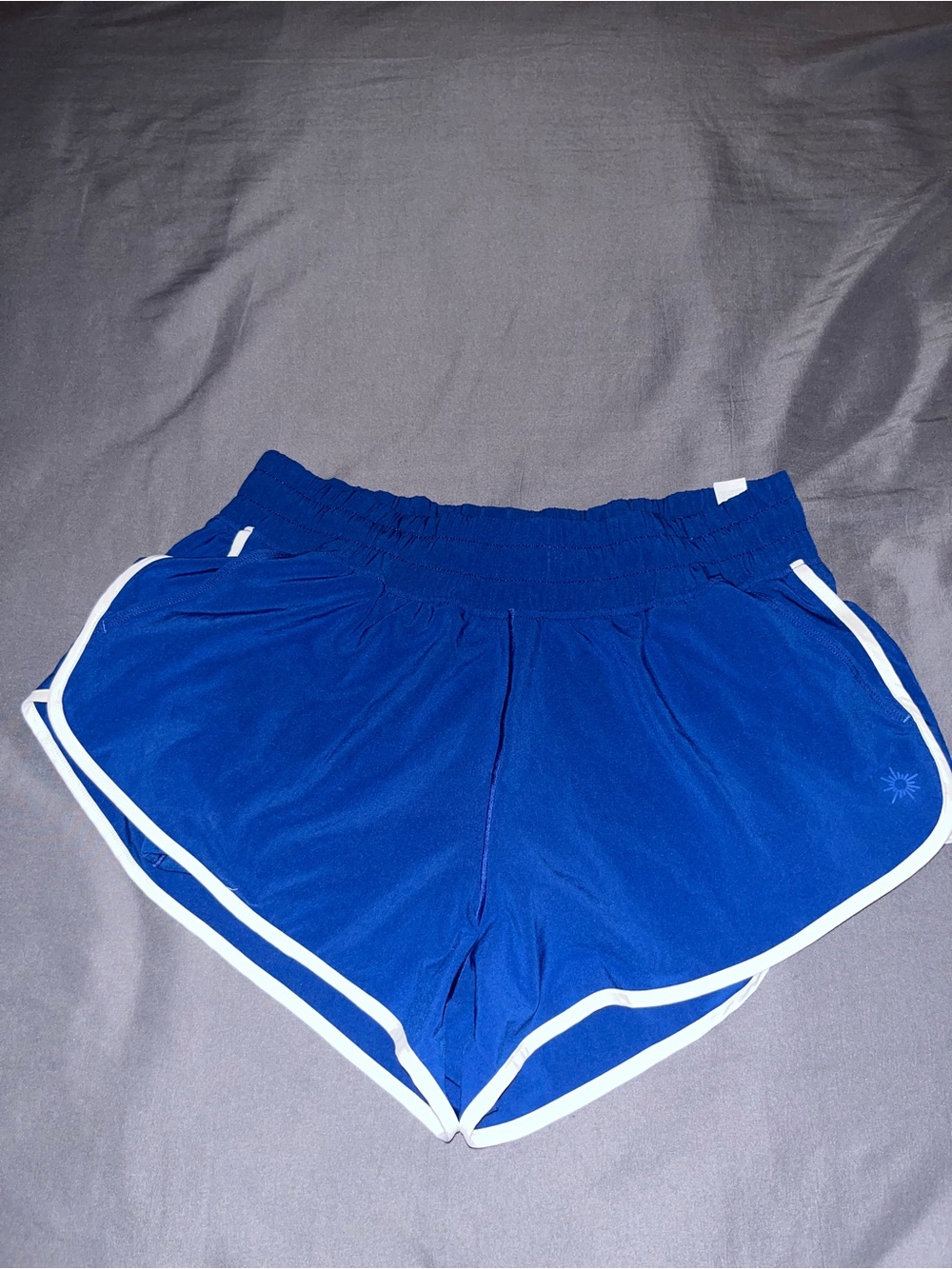 Aerie offline Women’s Athletic Running Shorts - Royal Blue with White Trim
